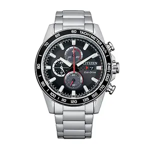 Reloj Citizen Eco-Drive Weekender Brycen: cronógrafo deportivo en acero inoxidable.