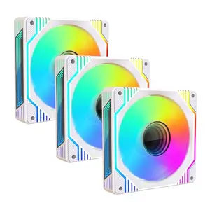 Ventiladores ARGB Infinity Mirror PANO-MOUNTS 120mm - Kit de 3 con Control PWM y 1800 RPM