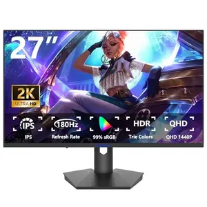 Monitor Gaming Sealan 27" QHD 2560x1440, 180Hz, 1ms, Altura Ajustable, FreeSync, HDR10