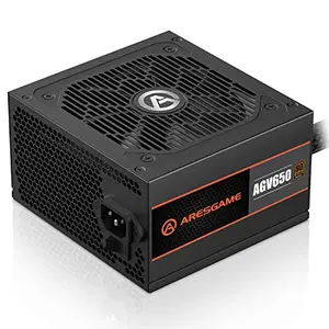 Fuente de Poder ARESGAME AGV 650W, 80 Plus Bronze, Silenciosa y Eficiente