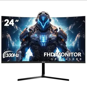 Monitor Curvo ZZA 24" para Gaming, 100Hz, Full HD 1920x1080, FreeSync Premium