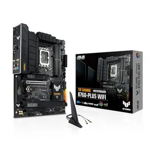 Placa base ASUS TUF GAMING B760-PLUS WIFI, compatible con procesadores Intel de 12ª a 14ª gen, PCIe 5.0