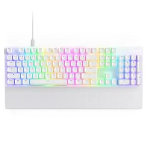 Teclado NZXT Function 2 - Cableado, RGB, Switches Ópticos, Tasa de 8K, PBT - Blanco