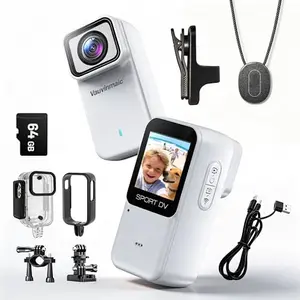 Cámara Corporal 4K con WiFi, Magnética y Resistente al Agua para Deportes y Vlogging