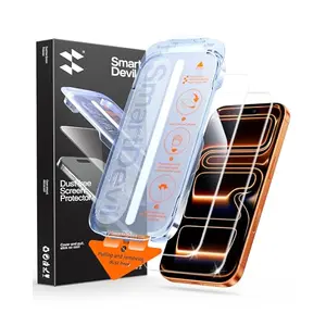 SMARTDEVIL Protector de Pantalla para iPhone 17 Pro Max, Cristal Templado 9H, Instalación Automática Sin Burbujas