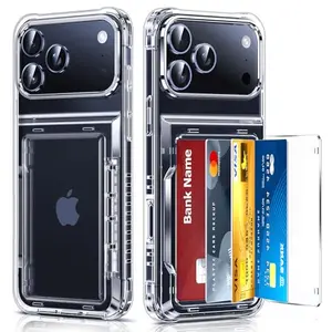 Funda LeYi para iPhone 17 Pro Max: Protector Militar con Cartera Transparente y Bloqueo Seguro