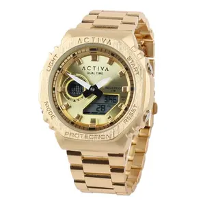 Reloj Unisex ACTIVA x INVICTA DIGITAL ESSENTIALS 45.5mm Dorado Electrónico