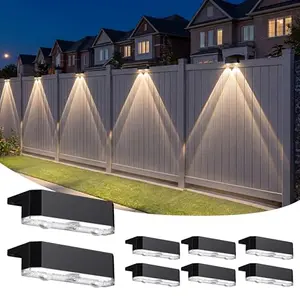 Luces Solares Peasur para Cercas - IP65, Luz LED Cálida, Instalación Fácil, Auto Encendido y Apagado